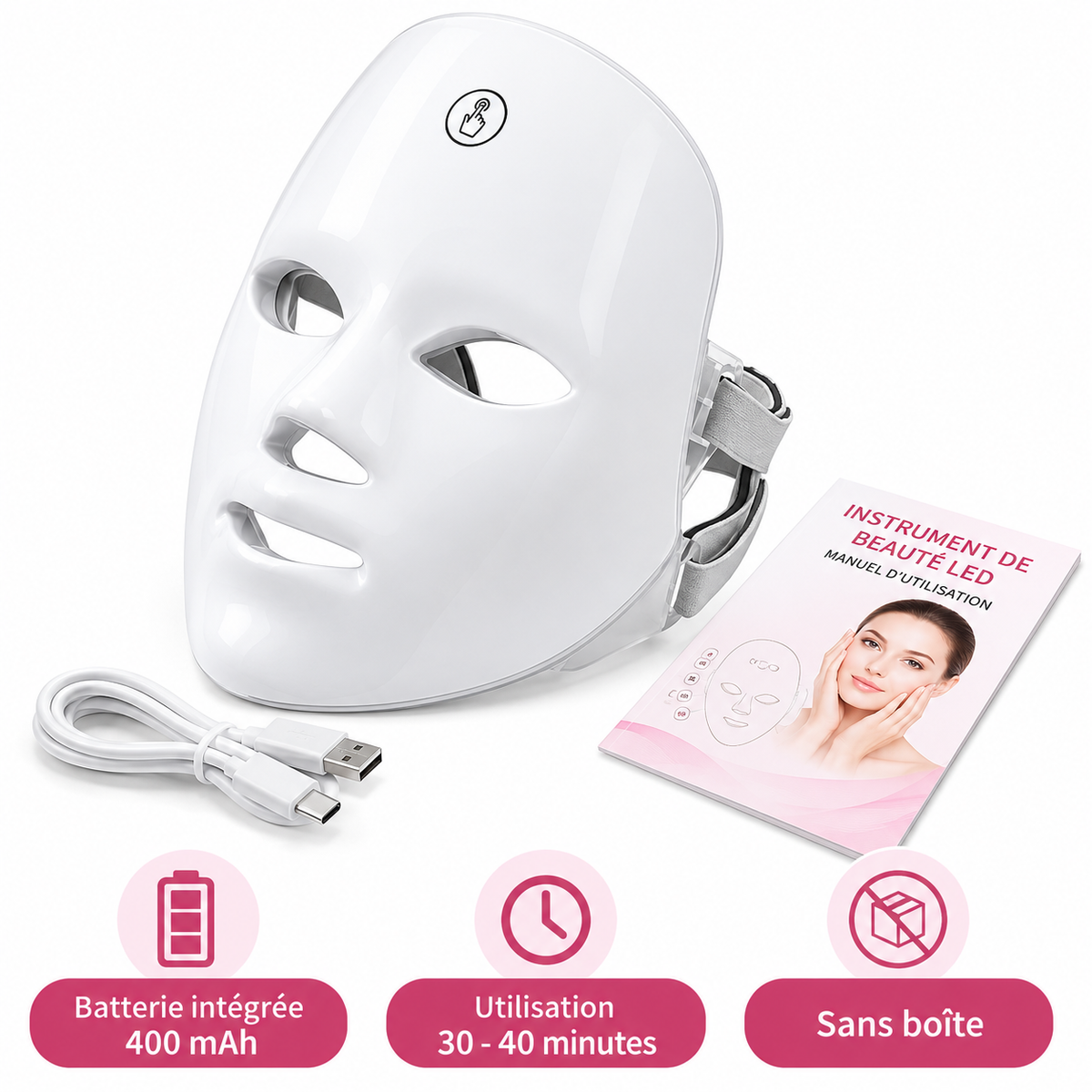 Masque Led Visage 400mAh